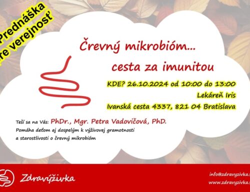 Črevný mikrobióm…cesta za imunitou 26.10. 2024