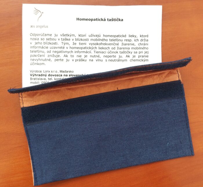 Homeopatická medená taštička na suchý zips